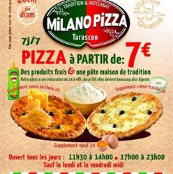 Milano Pizza, Tarascon - Horaires d'ouverture
