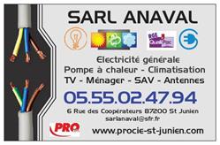 Anaval SARL, Saint-Junien - Horaires d'ouverture