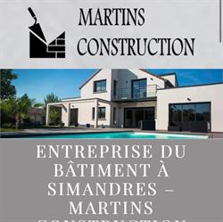 MARTINS CONSTRUCTION, Simandres - Horaires d'ouverture