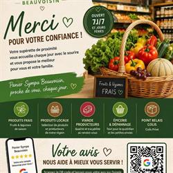 Superette Panier Sympa, Beauvoisin - Horaires d'ouverture