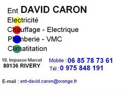 Entreprise Caron David, Rivery - Horaires d'ouverture
