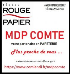 MDP COMTE - Réseau ROUGE PAPIER, Maubourguet - Horaires d'ouverture