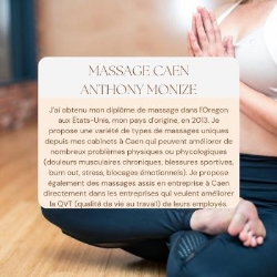 Anthony Monize Massage Caen, - Horaires d'ouverture