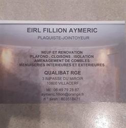 Fillion Aymeric EIRL, Villacerf - Horaires d'ouverture