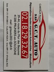 GCT auto, Pruniers-en-Sologne - Horaires d'ouverture