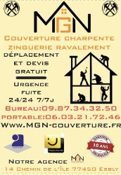 MGN-COUVERTURE-ARTISAN-COUVREUR-charpentier-réparation-entretien-de toiture, Esbly - Horaires d'ouverture