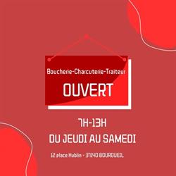 Boucherie Charcuterie Traiteur, Bourgueil - Horaires d'ouverture