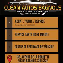 CLEAN AUTOS Bagnols, Bagnols-sur-Cèze - Horaires d'ouverture