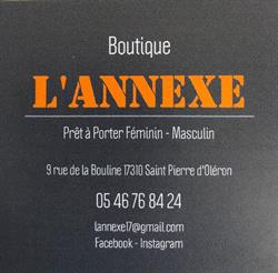 Boutique L'Annexe - Saint Pierre d'Oléron, Saint-Pierre-d'Oléron - Horaires d'ouverture