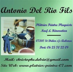 Antonio Del Rio Fils, Saint-Didier-sous-Aubenas - Horaires d'ouverture
