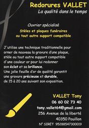 Redorures VALLET, Pouillon - Horaires d'ouverture