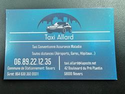 Taxi Cyril Allard, Challuy - Horaires d'ouverture