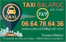 Taxi Balarucois, Balaruc-les-Bains - Horaires d'ouverture
