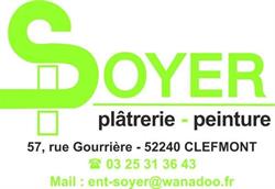 Entreprise Soyer SAS, Clefmont - Horaires d'ouverture