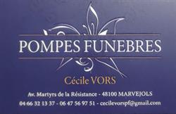 Pompes Funèbres Cécile Vors Maison Maliges, Marvejols - Horaires d'ouverture