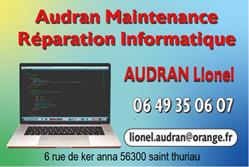AUDRAN MAINTENANCE REPARATION INFORMATIQUE, Saint-Thuriau - Horaires d'ouverture