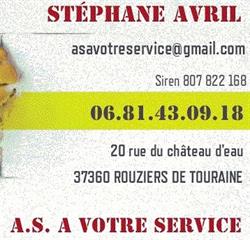 Avril Stéphane A Votre Service, Rouziers-de-Touraine - Horaires d'ouverture