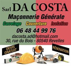 SARL DA COSTA, Revelles - Horaires d'ouverture