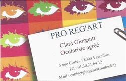 Pro Reg'Art - Clara Giorgetti, Versailles - Horaires d'ouverture