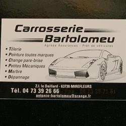 Carrosserie Bartolomeu, Mirefleurs - Horaires d'ouverture