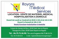Royans Medical Services, Saint-Jean-en-Royans - Horaires d'ouverture