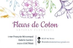 Fleurs de Coton Coutras, - Horaires d'ouverture
