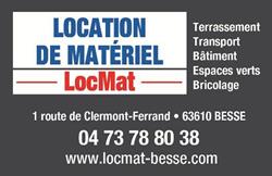 LOCMAT BESSE - Location de matériel pour professionnels et particuliers, Besse-et-Saint-Anastaise - Horaires d'ouverture