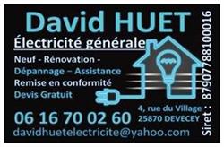 David Huet Électricité générale, Devecey - Horaires d'ouverture