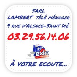 Lambert Télé Ménager SARL, Saint-Dié-des-Vosges - Horaires d'ouverture