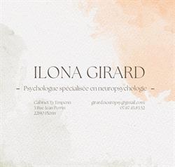 Ilona GIRARD - Psychologue spécialisée en Neuropsychologie, Plérin - Horaires d'ouverture