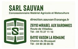 Sauvan Sarl, Mirabel-aux-Baronnies - Horaires d'ouverture