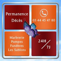 Marbrerie Pompes Funèbres Les Sablons SASU, Méru - Horaires d'ouverture
