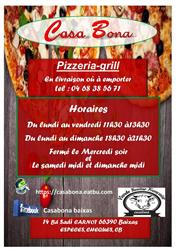 casabona pizzeria, Baixas - Horaires d'ouverture