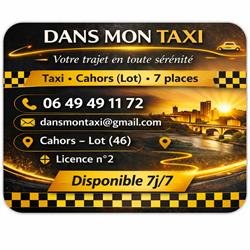 Dans Mon Taxi, Puylaroque - Horaires d'ouverture
