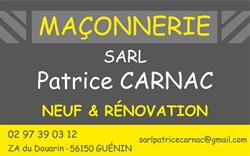 Patrice Carnac SARL, Guénin - Horaires d'ouverture