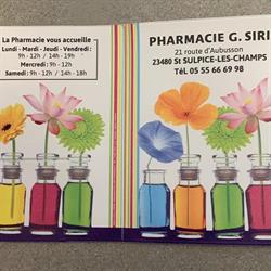 Pharmacie Siri, Saint-Sulpice-les-Champs - Horaires d'ouverture