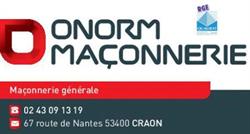 Onorm MACONNERIE, Craon - Horaires d'ouverture