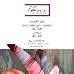 L'annexe coiffure, Bessan - Horaires d'ouverture