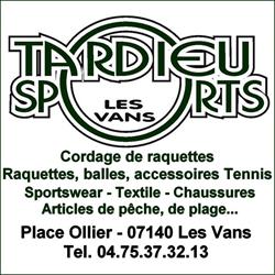 TardieuSports, Les Vans - Horaires d'ouverture