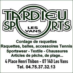 TardieuSports, Les Vans - Horaires d'ouverture