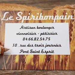 Boulangerie, pâtisserie artisanale -Le Spiribonpain, Pont-Saint-Esprit - Horaires d'ouverture