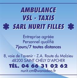 SARL Nurit Filles, Saint-Chély-d'Apcher - Horaires d'ouverture