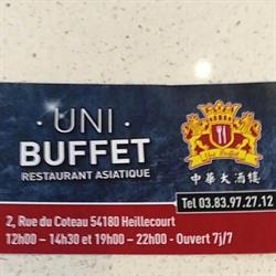Restaurant Uni Buffet, Heillecourt - Horaires d'ouverture