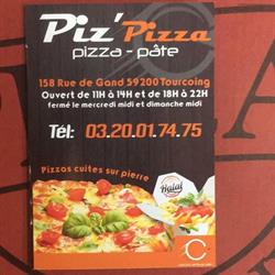 Piz'Pizza, Tourcoing - Horaires d'ouverture