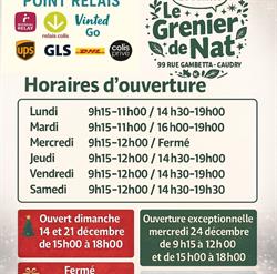 Le Grenier de Nat 2, Caudry - Horaires d'ouverture