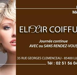 Elixir Coiffure Luçon, - Horaires d'ouverture