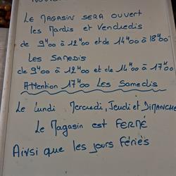 Les Petits Fruits de Vouxey - Horaires d'ouverture