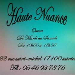 Haute Nuance, Saintes - Horaires d'ouverture