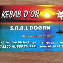 Le Kébab D'Or, Albertville - Horaires d'ouverture