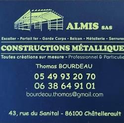 Almis Sarl /Bourdeau Pascal, Châtellerault - Horaires d'ouverture